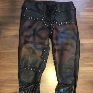 Wicked Lester Hellrider Faux Leather Pants